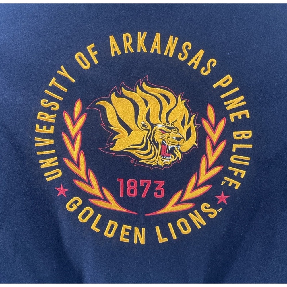 Adidas Varsity College Bomber Jacket Golden Lions Pine UAPB Arkansas Large C133 - Picture 11 of 11